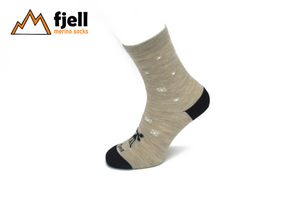 Fjell merino ponožky s vločkami